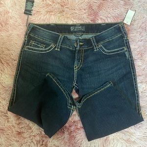 Brand new with tags silver capris. Size 31